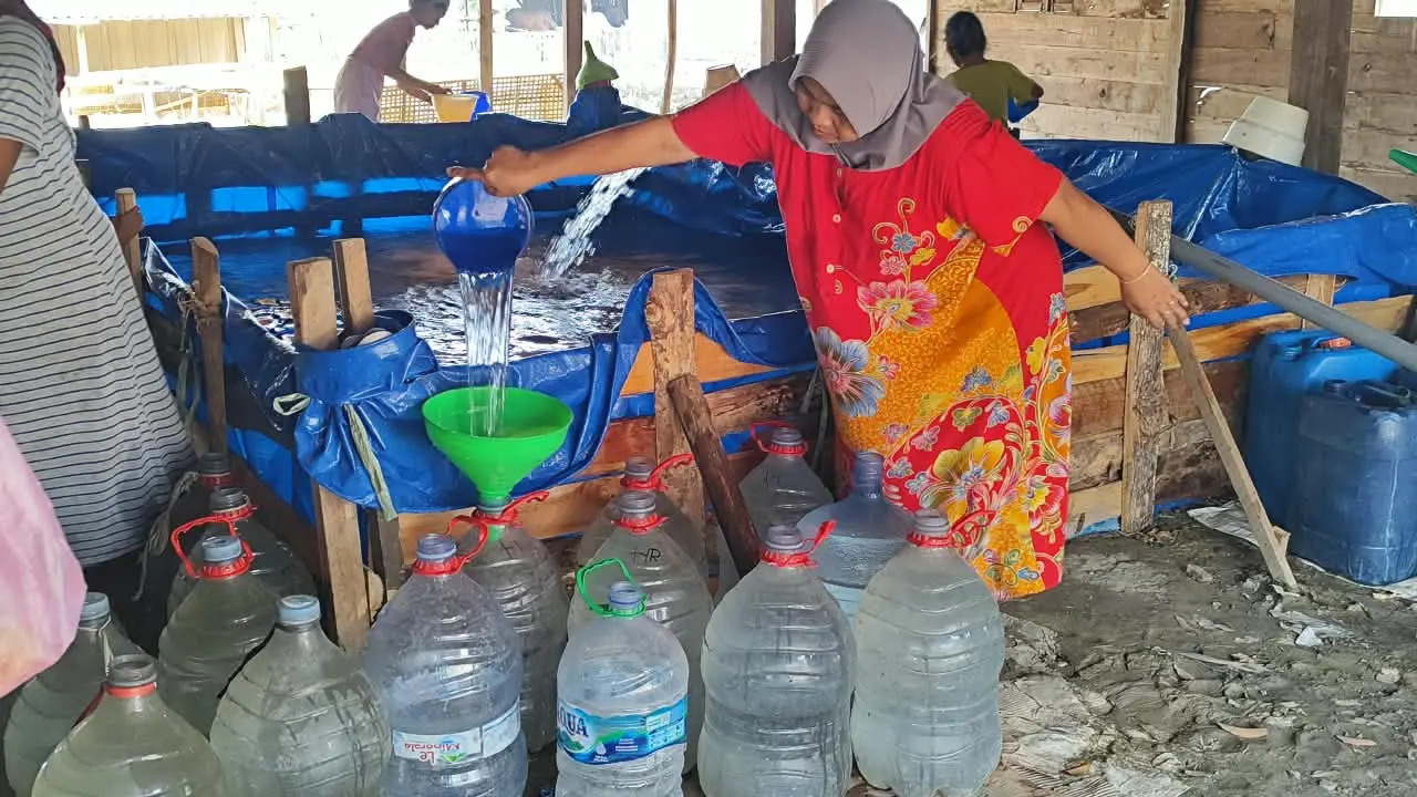 Warga Kletek Pucakwangi Kembali Menerima Bantuan Air Bersih