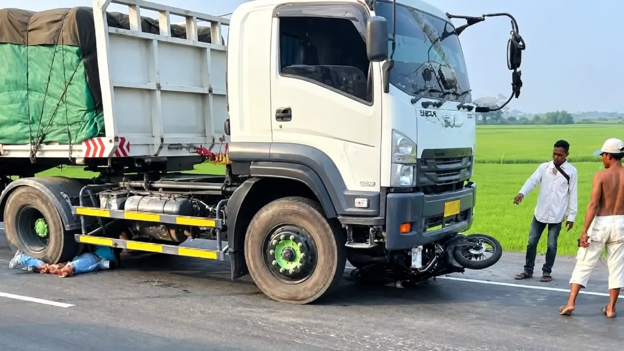 Kecelakaan di Jalan Lingkar Pati, Pengendara Motor Terlindas Truk Tronton