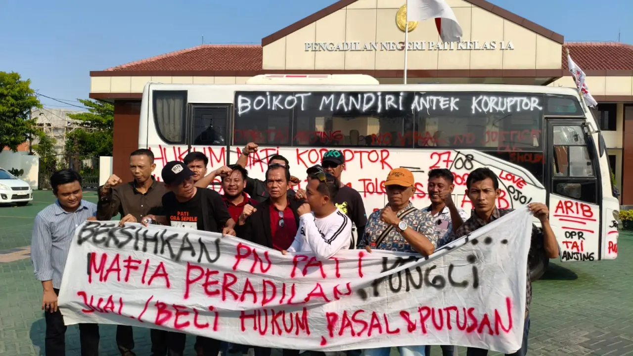 Tegakkan Keadilan, AMPB Kawal Persidangan Kasus Pencurian Mesin Kapal di Juwana